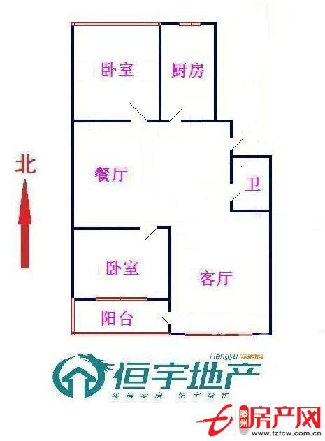 通盛上海花園經典戶型精裝修