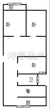 安居小區(qū)學(xué)區(qū)房，三室兩廳，南北通透，黃金樓層