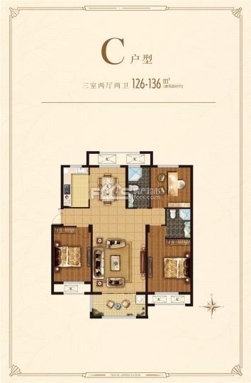 東城名景，3室2廳，黃 金樓層，走售樓處，毛坯