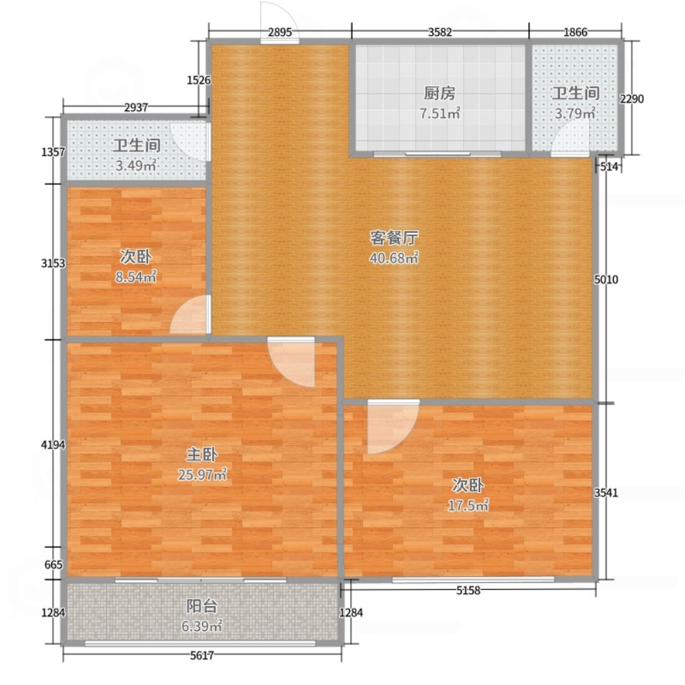 精裝修3室2廳2衛(wèi)124m2107萬元   精裝未住!  未住！  未住！